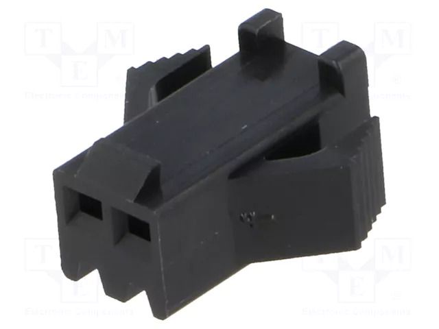 Connector: wire-wire; plug; female; PIN: 2; SM; for cable; 2.5mm JST SMP-02V-BC