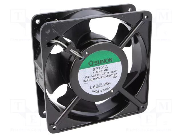 Fan: AC; axial; 115VAC; 120x120x38mm; 144.41m3/h; 48dBA; slide SUNON SP101A1123HST