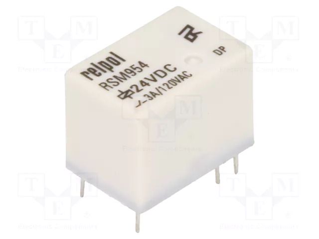 Relay: electromagnetic; SPDT; Ucoil: 24VDC; 3A; 3A/120VAC; 3A/24VDC RELPOL RSM954-P-24V