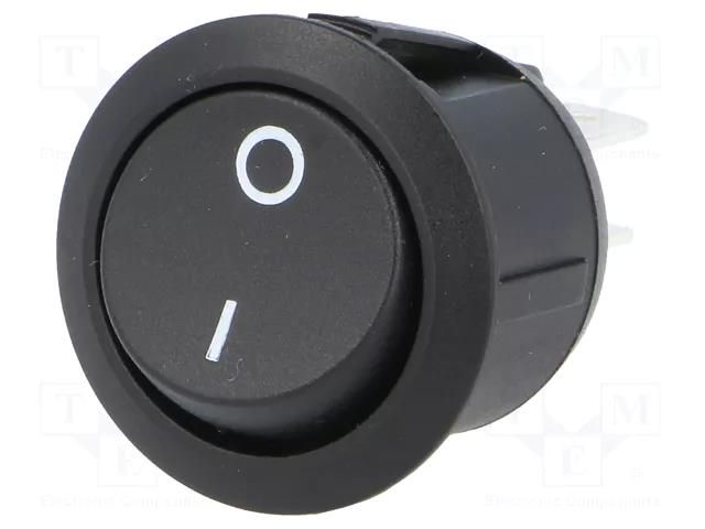 ROCKER; DPST; Pos: 2; ON-OFF; 10A/250VAC; black; none; R13-244-AC SCI R13244A02