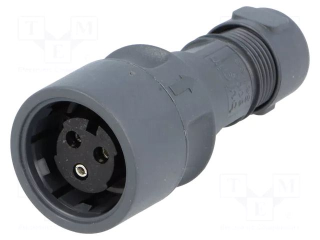 Connector: circular; plug; female; PIN: 3; 16A; 277V; Buccaneer 6000 BULGIN PXP6010/03S/ST/5-7