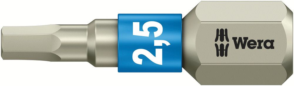 3840/1 TS bits, stainless, 2.5x25, Wera 05071072001