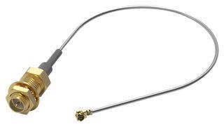 CABLE, RPSMA JACK-R/A UMRF PLUG, 100MM 636209050100