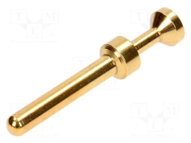 Contact; male; copper alloy; gold-plated; 0.14÷0.37mm2; crimped HARTING 09332006117