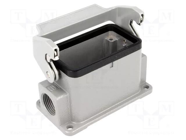 Enclosure for connectors: HDC; size 10B; Han® HMC; IP65; closed HARTING 19302101290