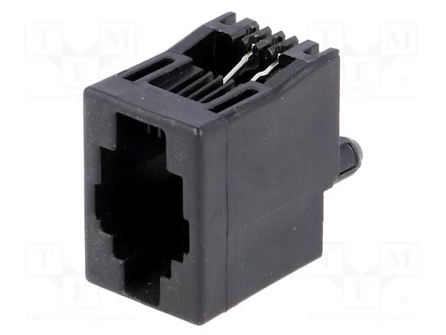 Connector: RJ9; socket; PIN: 4; 4p4c; THT; straight; 16.51mm TE Connectivity 5558872-1