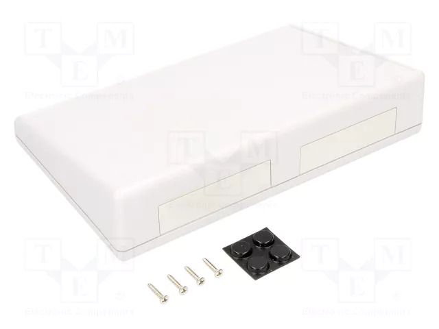 Enclosure: desktop; 1599; X: 220mm; Y: 140mm; Z: 46.5mm; polystyrene HAMMOND HM-1599KSTSGY