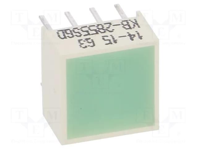 LED backlight; green; Lens: diffused,green; λd: 568nm; 20÷50mcd KINGBRIGHT ELECTRONIC KB-2855SGD