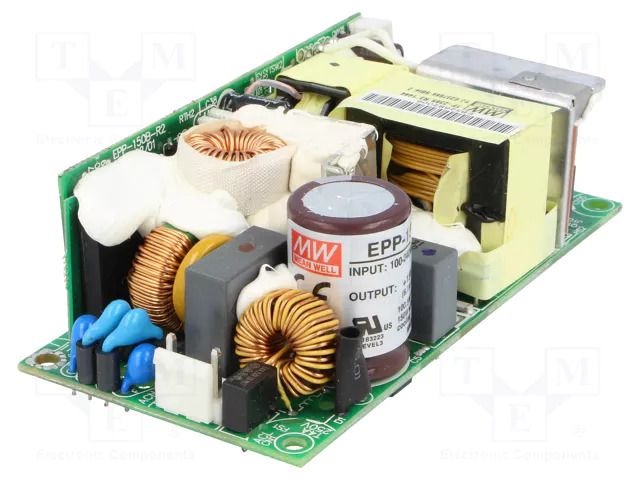 Power supply: switching; open; 150W; 127÷370VDC; 90÷264VAC; OUT: 1 MEAN WELL EPP-150-15