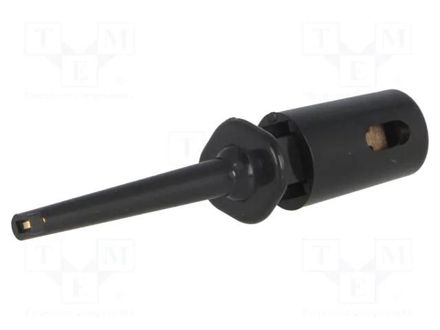 Clip-on probe; hook type; 0.3A; 60VDC; black; Overall len: 40mm AXIOMET D-6011
