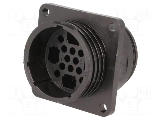 Connector: circular; socket; male; PIN: 16(4+12); w/o contacts TE Connectivity CPC-207486-1