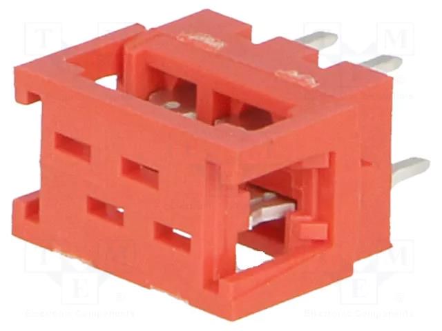 Micro-MaTch; adapter; PIN: 4; IDC,THT; on PCBs,for ribbon cable TE Connectivity AMP-7-215570-4