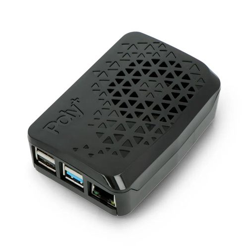 Case for Raspberry Pi 4B - Argon Poly + Vented with Mini Fan - black ARG-17276 5904422327262