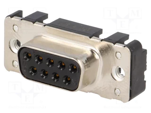 D-Sub; PIN: 9; socket; female; straight; THT; M3; Locking: screws HARTING 09661117502