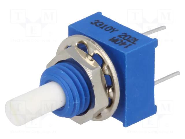 Potentiometer: shaft; single turn; 2kΩ; ±20%; 0.25W; linear; 3.18mm BOURNS 3310Y-001-202L