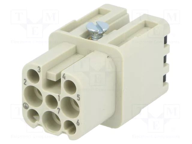 Connector: HDC; contact insert; female; 10A; 250V; Han® D; PIN: 8 HARTING 09210072732