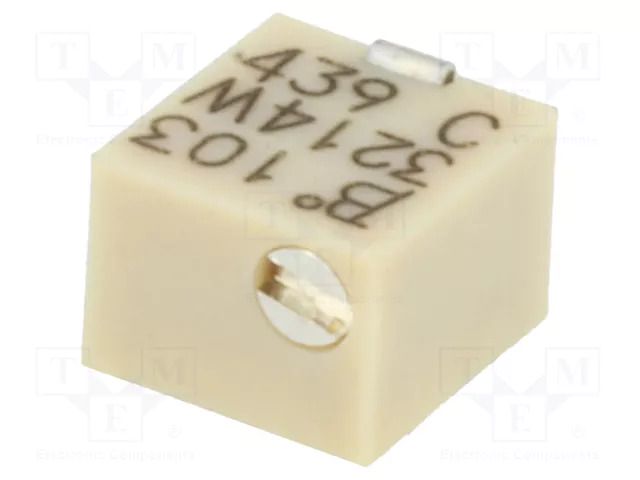 Potentiometer: mounting; vertical,multiturn; 10kΩ; 250mW; SMD BOURNS 3214W-1-103E