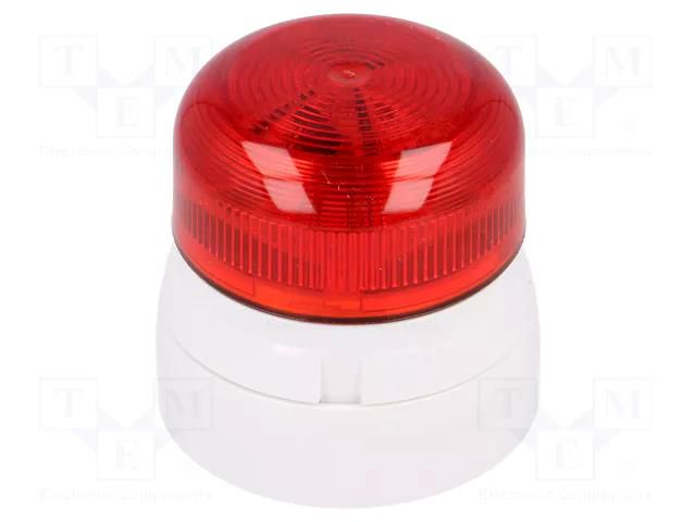 Signaller: lighting; flashing light,continuous light; white KLAXON SIGNALS QBS-0060