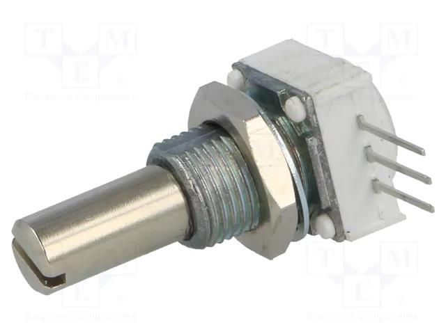 Potentiometer: shaft; single turn; 500Ω; 1W; ±10%; 6.35mm; THT VISHAY 149-500R