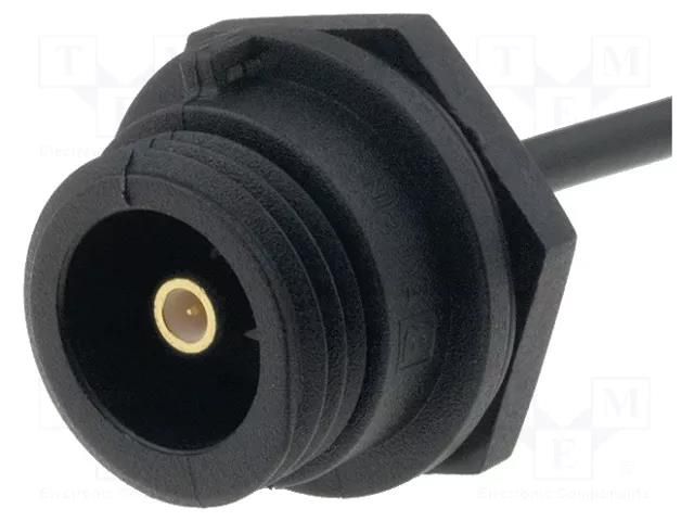 Cable; Buccaneer SMB female; 0÷4GHz; 1m; 50Ω; IP68 BULGIN PX0414/1M00