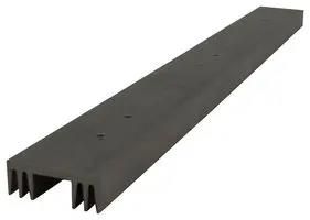 LED HEAT SINK, ALUMINIUM, 309X29X12MM ILA-HSINK-STRIP-309X29X12MM-BLK
