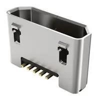 MICRO USB CONN, 2.0 TYPE B RCPT, 5P, SMT USB3190-GF-C