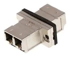 FIBER OPTIC ADAPTER, LC DUPLEX JACK-JACK 1061151100