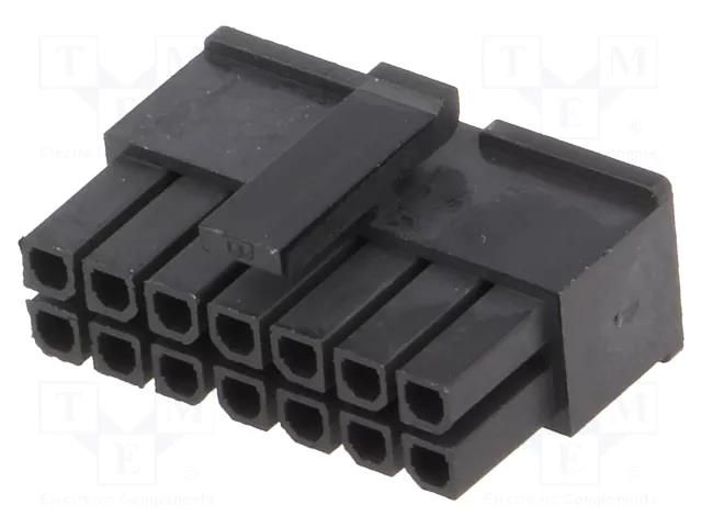 Connector: wire-board; plug; female; PIN: 14; MF30; for cable; 3mm AMPHENOL COMMUNICATIONS SOLUTIONS MF30-HFD1-14