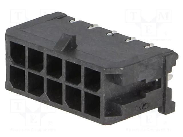 Connector: wire-board; socket; male; PIN: 10; Micro-Fit 3.0; THT MOLEX MX-43045-1012