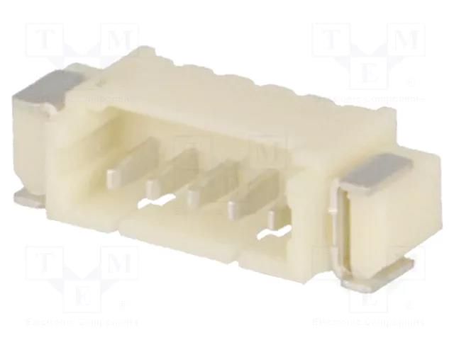 Connector: wire-board; socket; male; PIN: 5; 1A; Urated: 125V; SMT JOINT TECH NX1251-05SMR