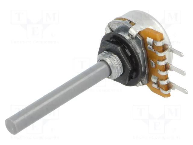 Potentiometer: shaft; single turn; 1kΩ; ±20%; 0.25W; linear; 4mm OMEG PC16BU-1K-LIN