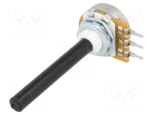 Potentiometer: shaft; single turn; 220kΩ; ±20%; 0.4W; linear; 6mm OMEG PC20BU-220K-LIN