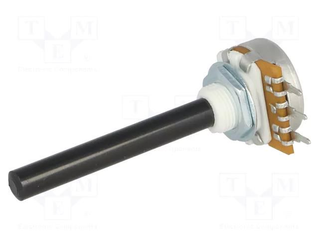 Potentiometer: shaft; single turn; 470Ω; ±20%; 0.4W; linear; 6mm OMEG PC20BU-470R-LIN