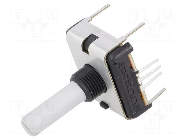 Potentiometer: shaft; single turn; 10kΩ; ±20%; 0.75W; linear; 6mm BOURNS PCW1J-R24-BAB103L