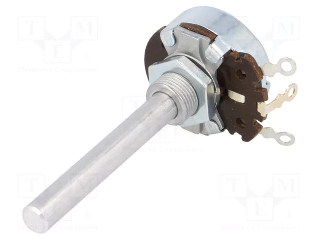 Potentiometer: shaft; single turn; 2.5Ω; 4W; ±20%; 6mm; wirewound AB Elektronik POT4W-2R5