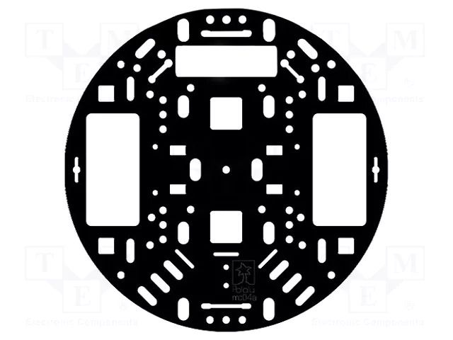 Chassis; black; Ø127x3mm; acrylic POLOLU POLOLU-1501