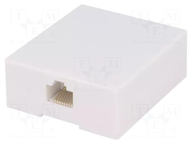 Connector: RJ45; socket; Layout: 8p8c; screw terminal; H: 57mm NINIGI RJ45GN