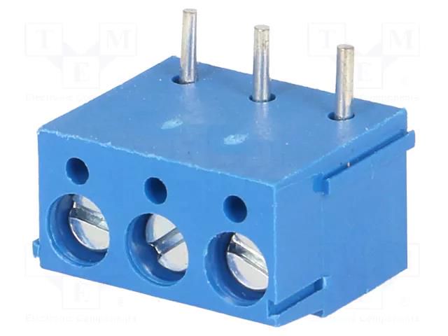 Connector: PCB terminal block; terminal; 16A; 250V; straight; blue NINIGI TB-5.0-K-3P
