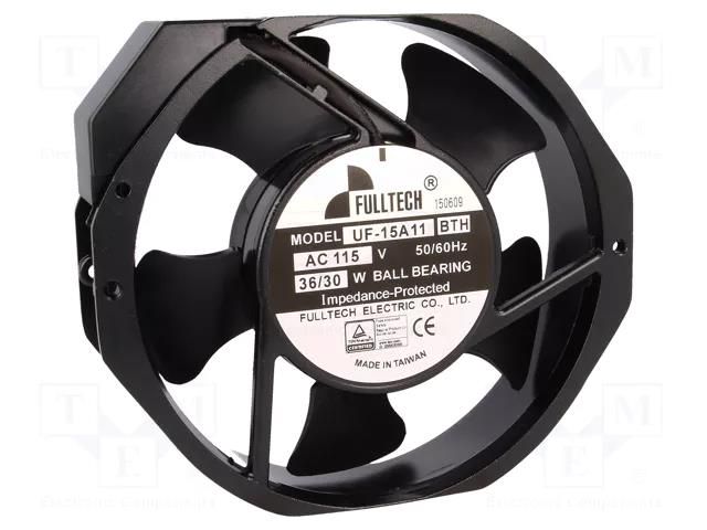 Fan: AC; axial; 115VAC; 172x150x38mm; 282.2m3/h; 50dBA; ball FULLTECH UF15A11-H