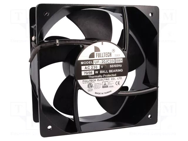 Fan: AC; axial; 230VAC; 205x205x90mm; 1020m3/h; 67dBA; ball; 2800rpm FULLTECH UF20JC23-H
