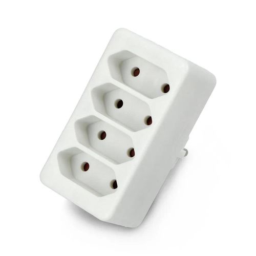 Splitter 4 flat sockets AC 230V 2.5A - Vorel 72402 - white TOY-12789 5906083724022