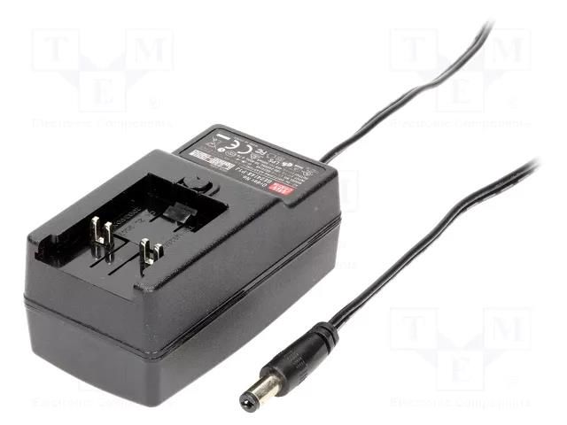 Power supply: switching; mains,plug-in; 48VDC; 0.5A; 24W; 81% MEAN WELL GE24I48-P1J