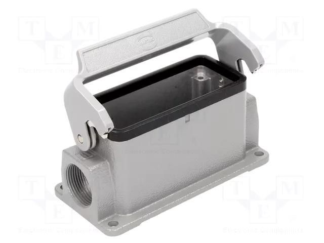 Enclosure for connectors: HDC; size 16B; Han® HMC; IP65; closed HARTING 19302161251