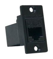 ADAPTOR, IN-LINE, RJ45 JACK-JACK, 8POS NHRJ45D6AB