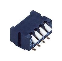 DIP SWITCH, PIANO, 4PST-NO, 0.1A/6V, SMD CFP-0402TB