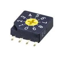 ROTARY CODE SWITCH, BCD, 0.1A, 5VDC, SMD SC-2210TB