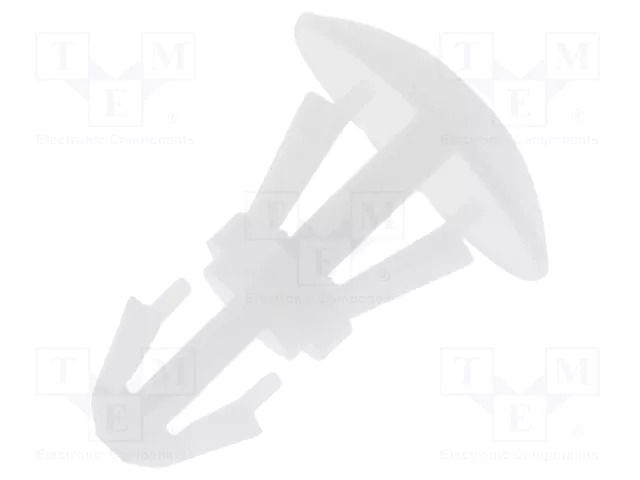 Assembly stud; polyamide; L: 4mm; snap fastener; natural; UL94V-2 FIX&FASTEN FIX-RCA-4