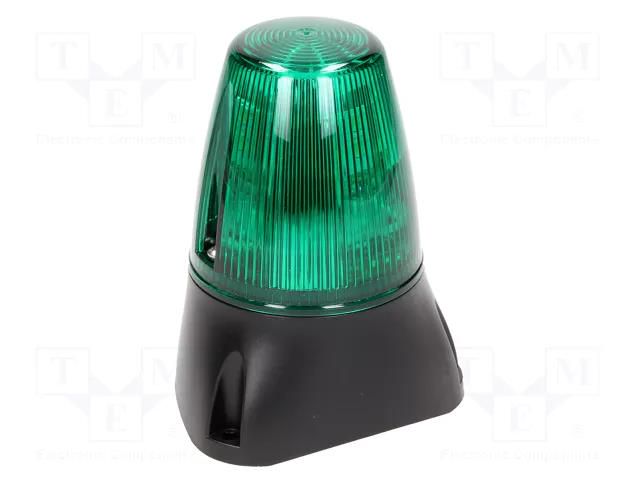 Signaller: lighting-sound; 35÷85VDC; 35÷85VAC; LED x8; green; IP65 MOFLASH SIGNALLING LEDA100-03-04