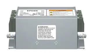 FILTER, 3-PHASE, 10A, 520VAC, CHASSIS B84143A0010R107