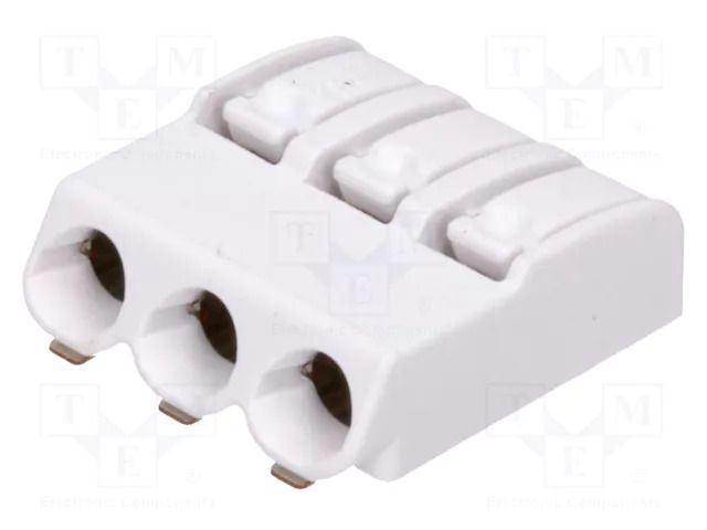 Connector: plug-in; LED Light; 2060; 9A; 320V; SMT; tinned; white WAGO 2060-453/998-404